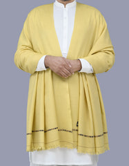 Beige Plain 100% Acrylic Men Shawl