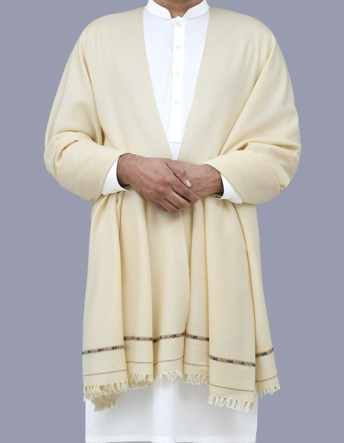Skin Plain 100% Acrylic Men Shawl