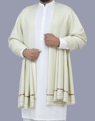 Pista Green Plain 100% Acrylic Men Shawl