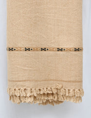 L Camel Plain 100% Acrylic Men Shawl