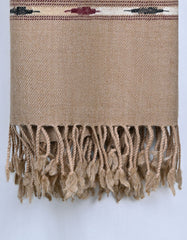 Brown Plain Wool Blend Men Shawl