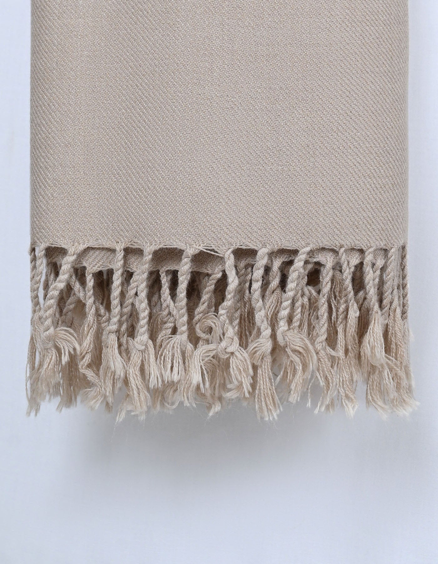 Fawn Plain 100% Acrylic Men Shawl