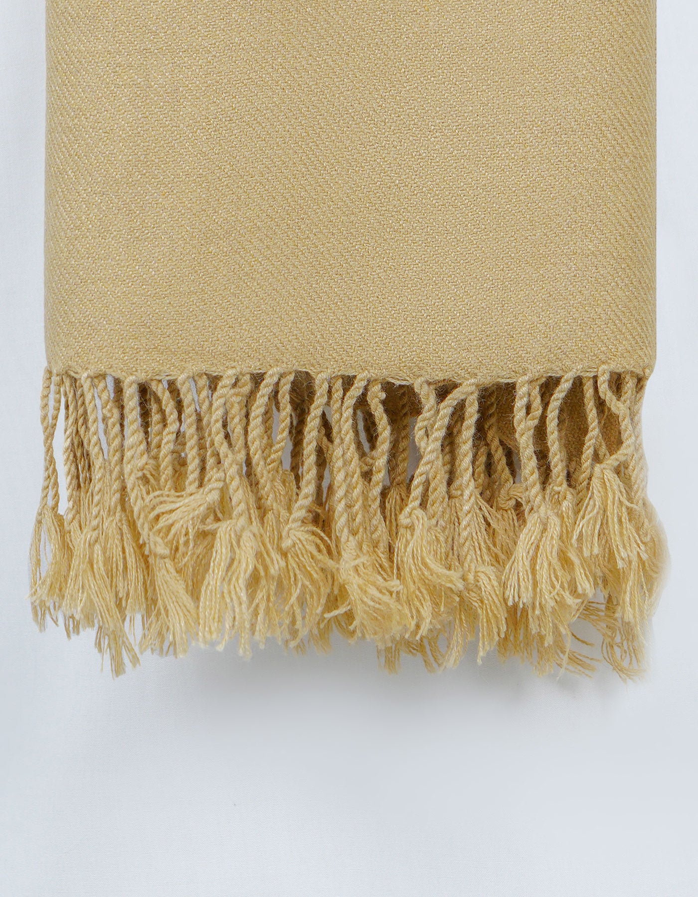 Khaki Plain 100% Acrylic Men Shawl