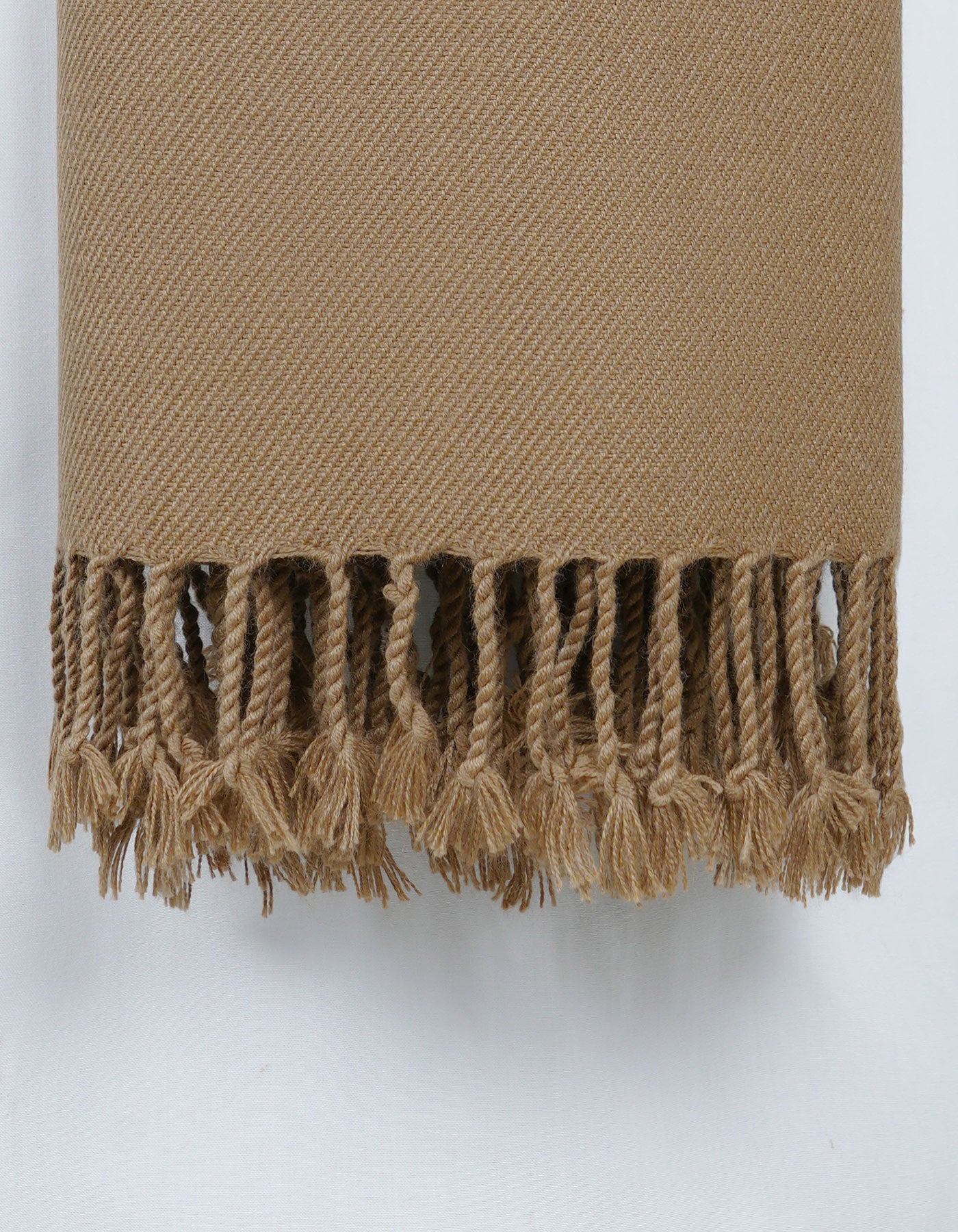 Camel Plain 100% Acrylic Men Shawl