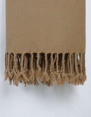 Camel Plain 100% Acrylic Men Shawl