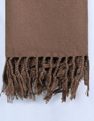 D Brown Plain 100% Acrylic Men Shawl