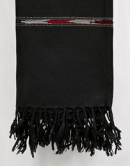 Black Plain 100% Acrylic Men Shawl