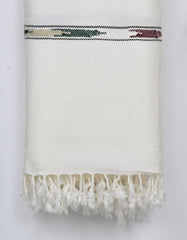 Off White Plain 100% Acrylic Men Shawl