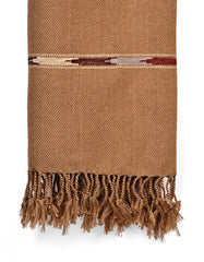 Brown Plain Wool Blend Men Shawl