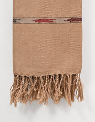 L Brown Plain 100% Acrylic Men Shawl