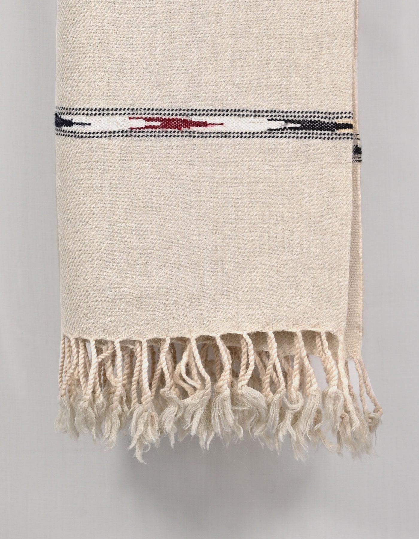 D Skin Plain Wool Blend Men Shawl