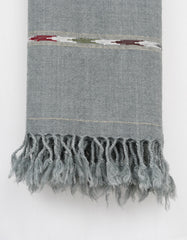 Grey Plain Wool Blend Men Shawl