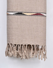 Stone Plain Wool Blend Men Shawl