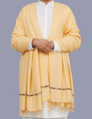 Skin Plain 100% Wool Men Shawl