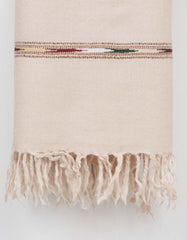 Fawn Plain 100% Wool Men Shawl