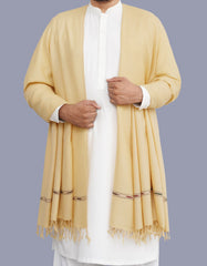 D Skin Plain 100% Wool Men Shawl