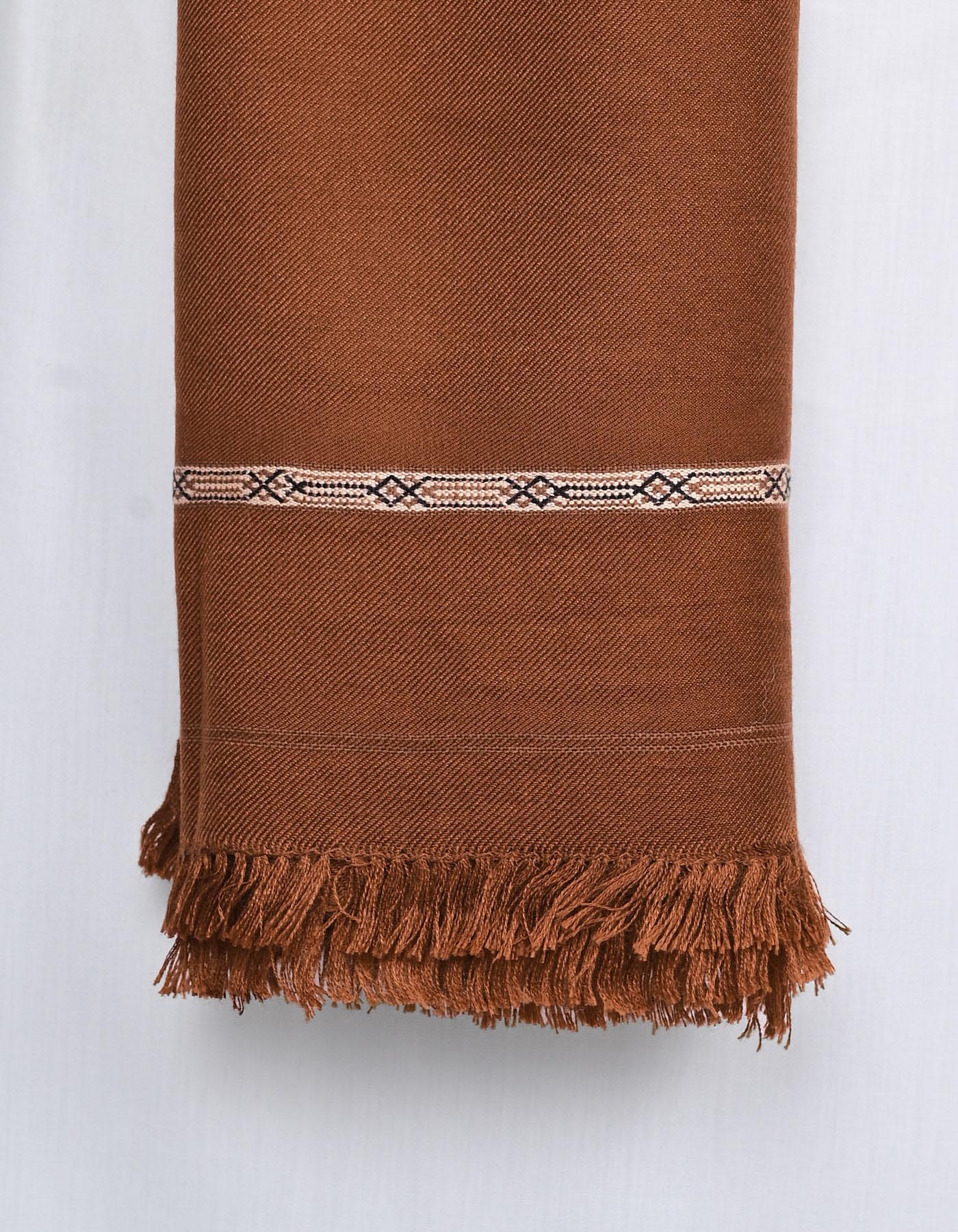 Chocolate Plain 100% Acrylic Men Shawl