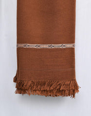 Chocolate Plain 100% Acrylic Men Shawl