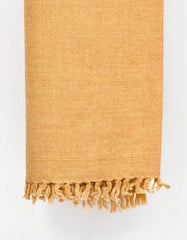 Camel Plain Wool Blend Men Shawl