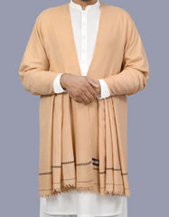 Skin Plain Wool Blend Men Shawl