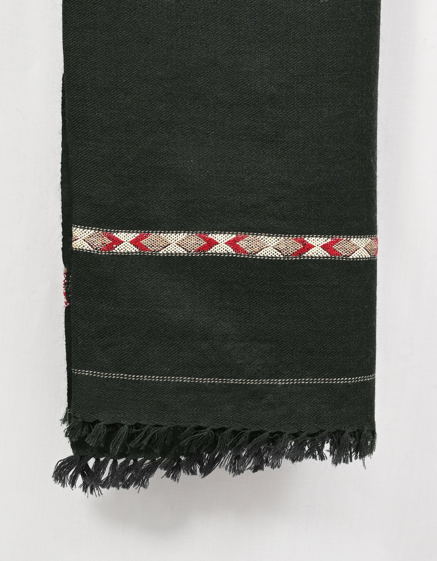 D Grey Plain Wool Blend Men Shawl