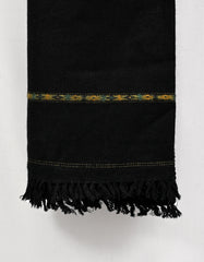 Black Plain 100% Wool Men Shawl