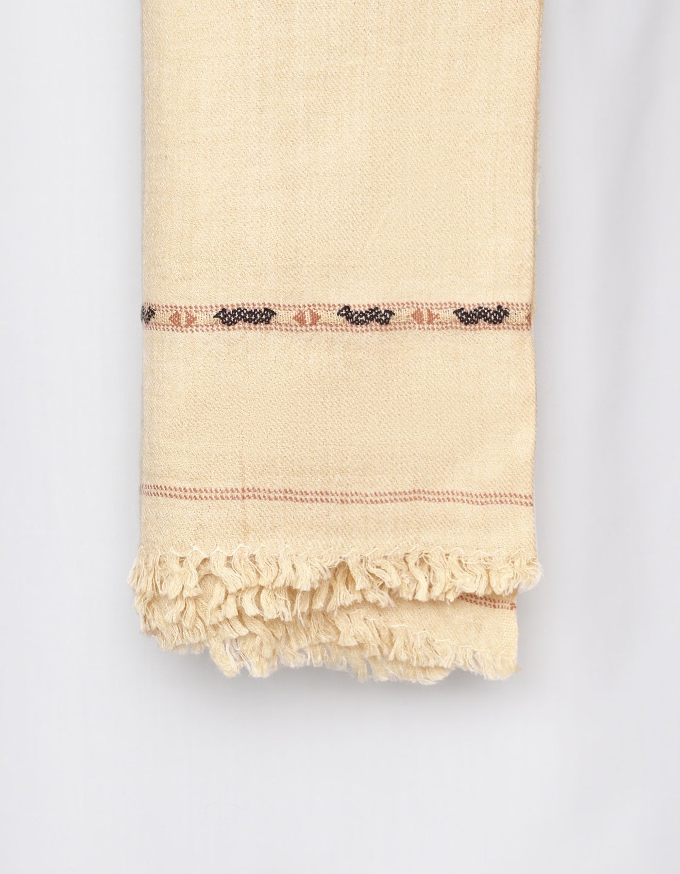Fawn Plain New Wool Men Shawl