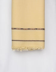 Fawn Plain Virgin Wool Men Shawl