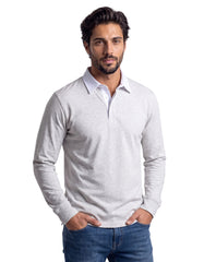 Oatmeal Plain Pure Cotton Rugby Polo