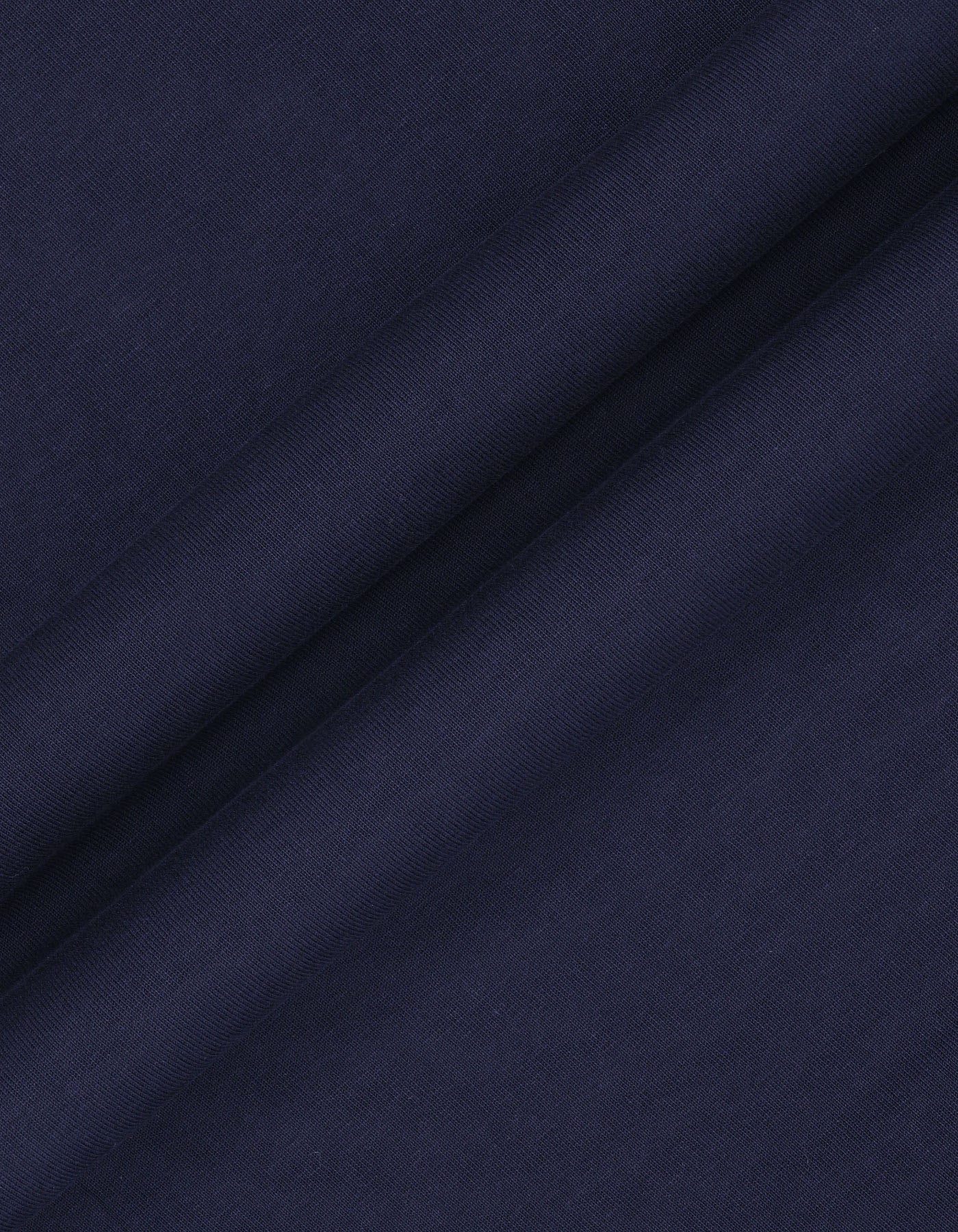 Navy Signature Embroidery Cotton Rugby Polo