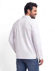 White Plain Signature Rugby Polo