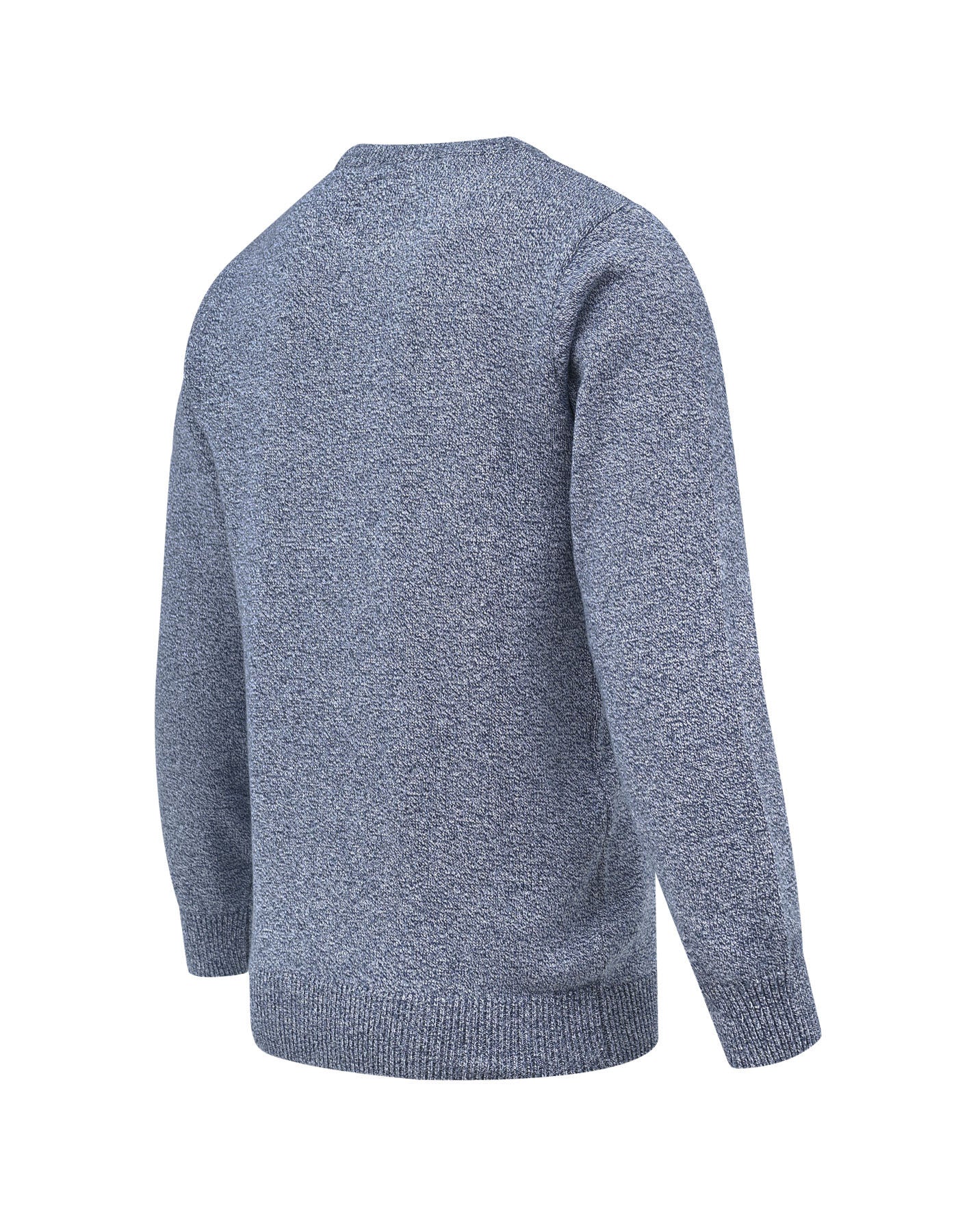 Navy Dotted Crew Neck Sweater