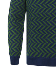 Navy Geometric Pull Over SFA2403-1-XL