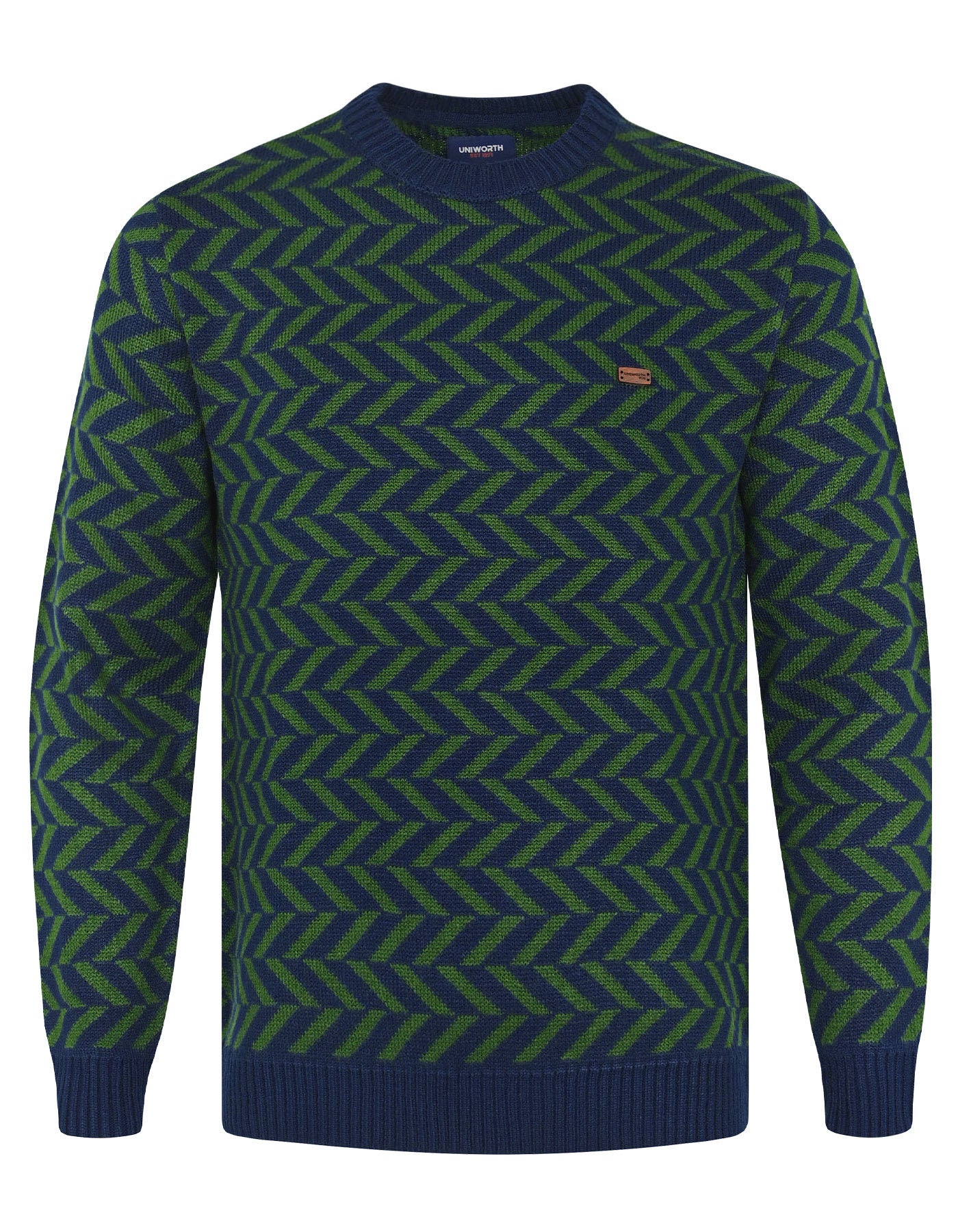 Navy Geometric Pull Over SFA2403-1-M