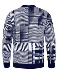 Navy Check Pull Over SFA2405-XXL