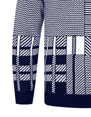 Navy Check Pull Over SFA2405-XL