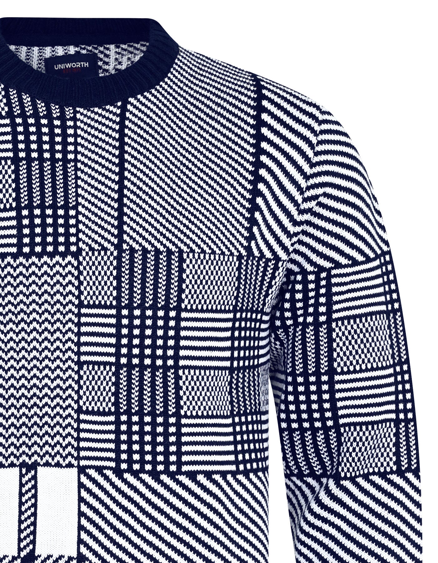 Navy Check Pull Over SFA2405-L