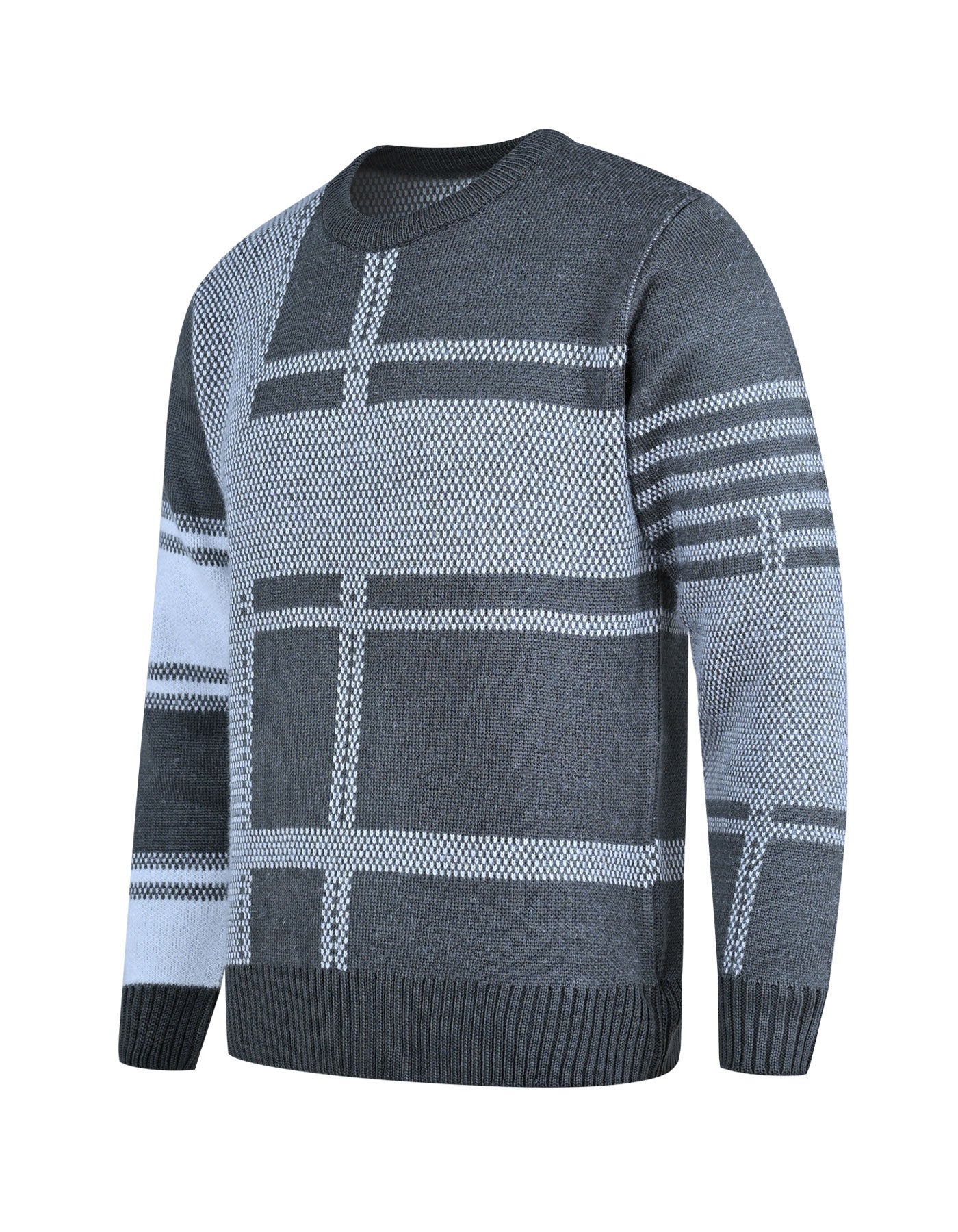 Grey Check Pull Over SFA2407-S