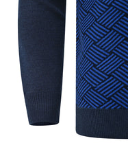 Navy Geometric Pull Over SFA2412-XL