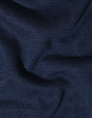 Navy Geometric Mock Neck Sweater