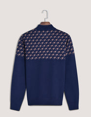 Navy Plain Pull Over SFA2413-1-XL