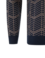 Navy Stripe Pull Over SFA2414-1-XXL