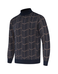 Navy Stripe Pull Over SFA2414-1-M