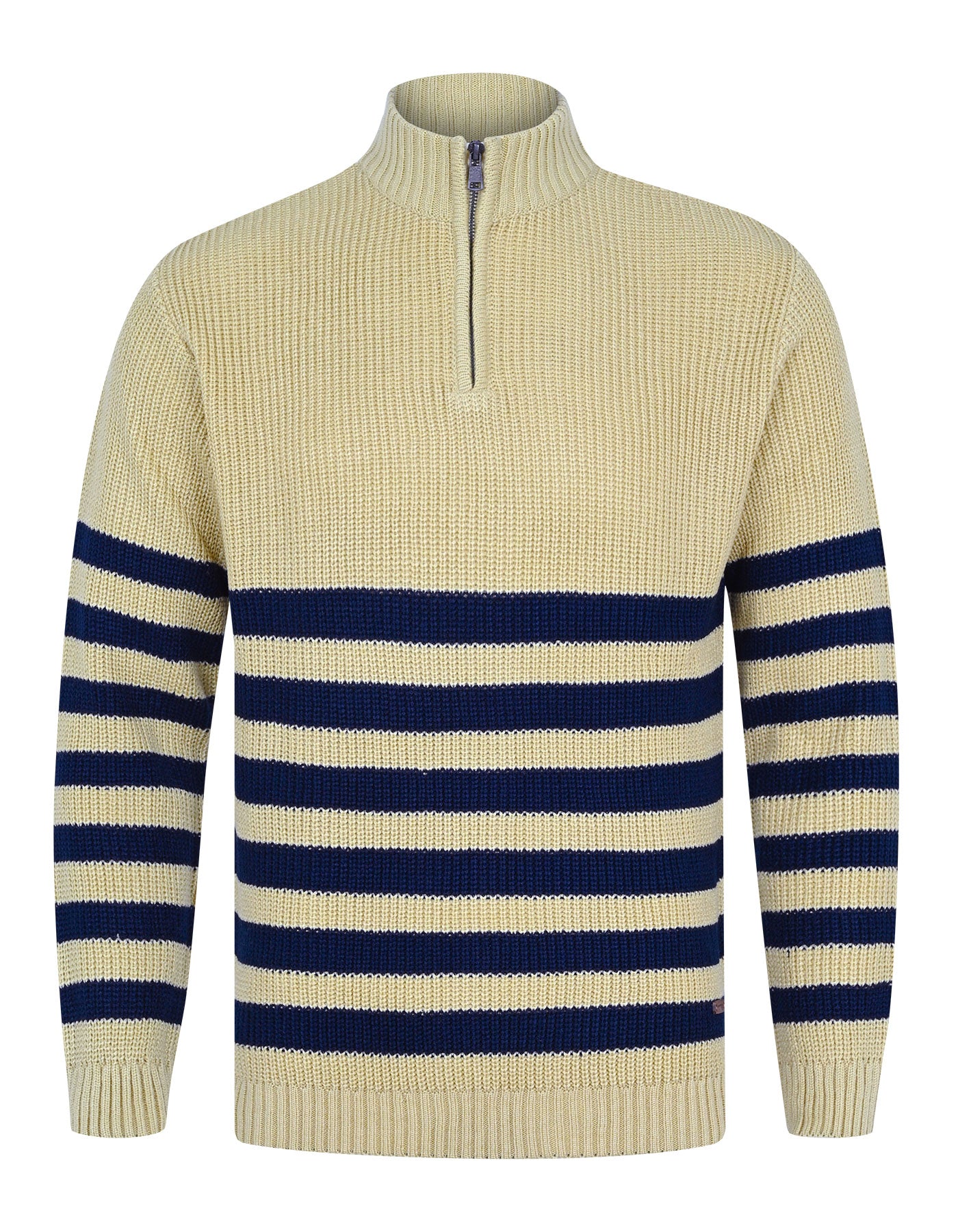 Beige Plain Full Zipper SFA2419-M