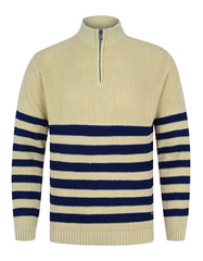 Beige Plain Full Zipper SFA2419-M