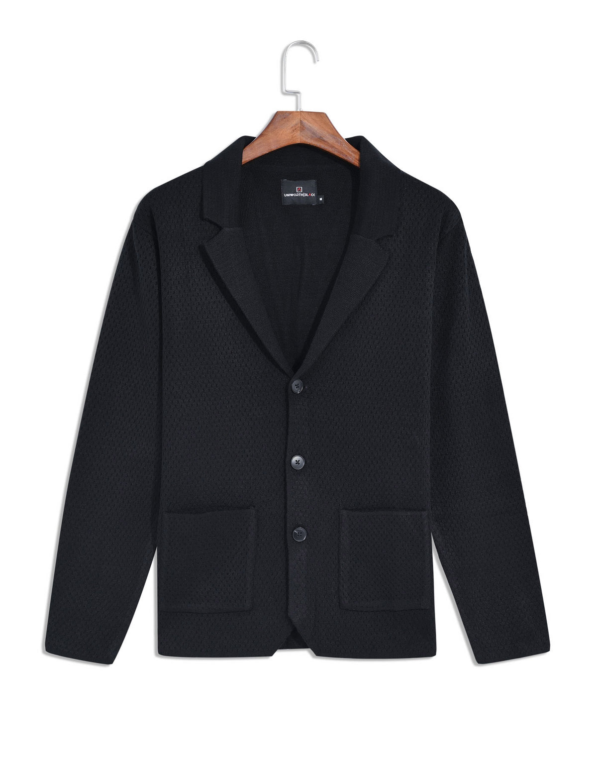 Black Plain Cardigan SFA2422-1-S