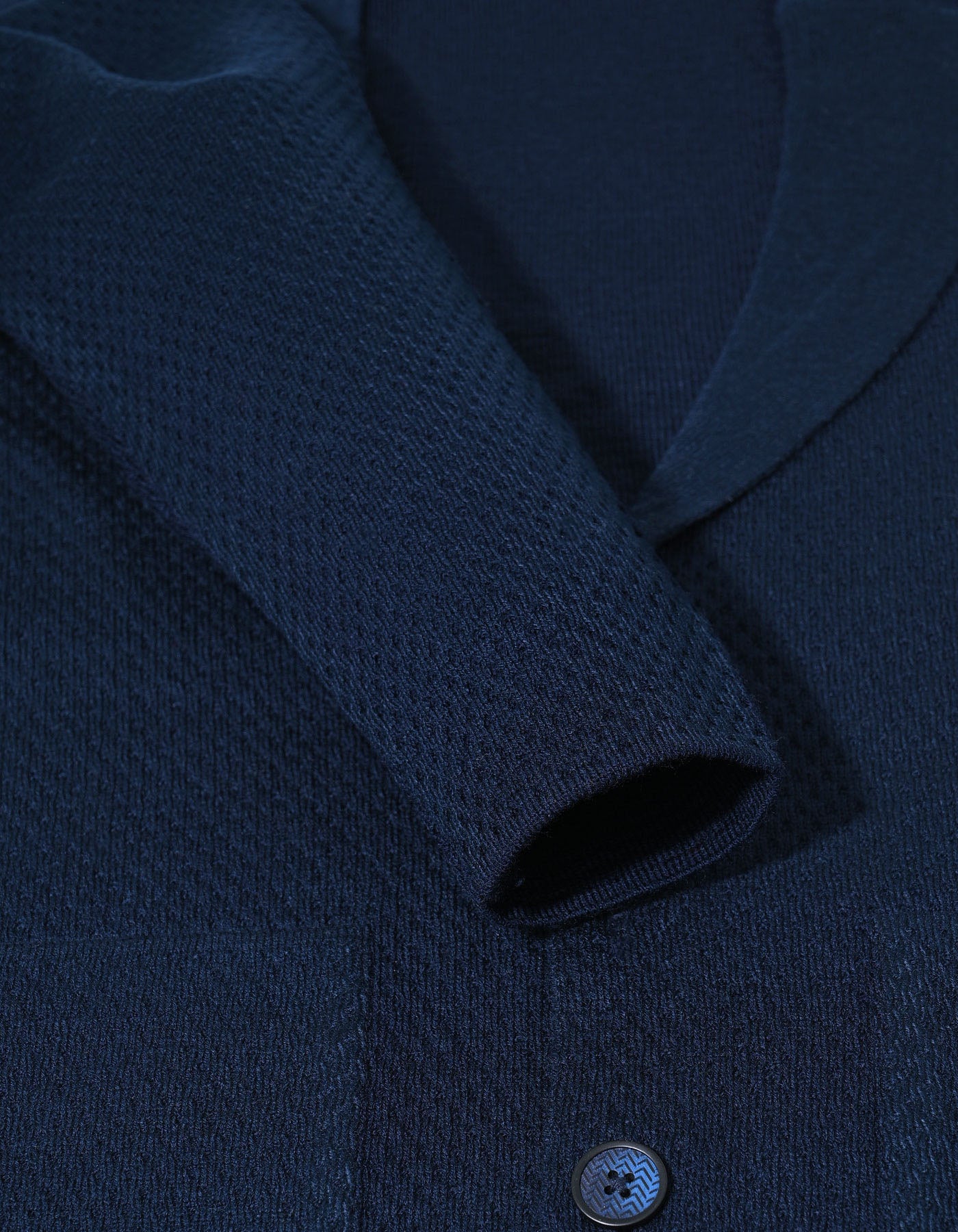 Navy Plain Cardigan Sweater