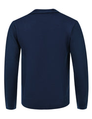 Navy Plain Cardigan Sweater