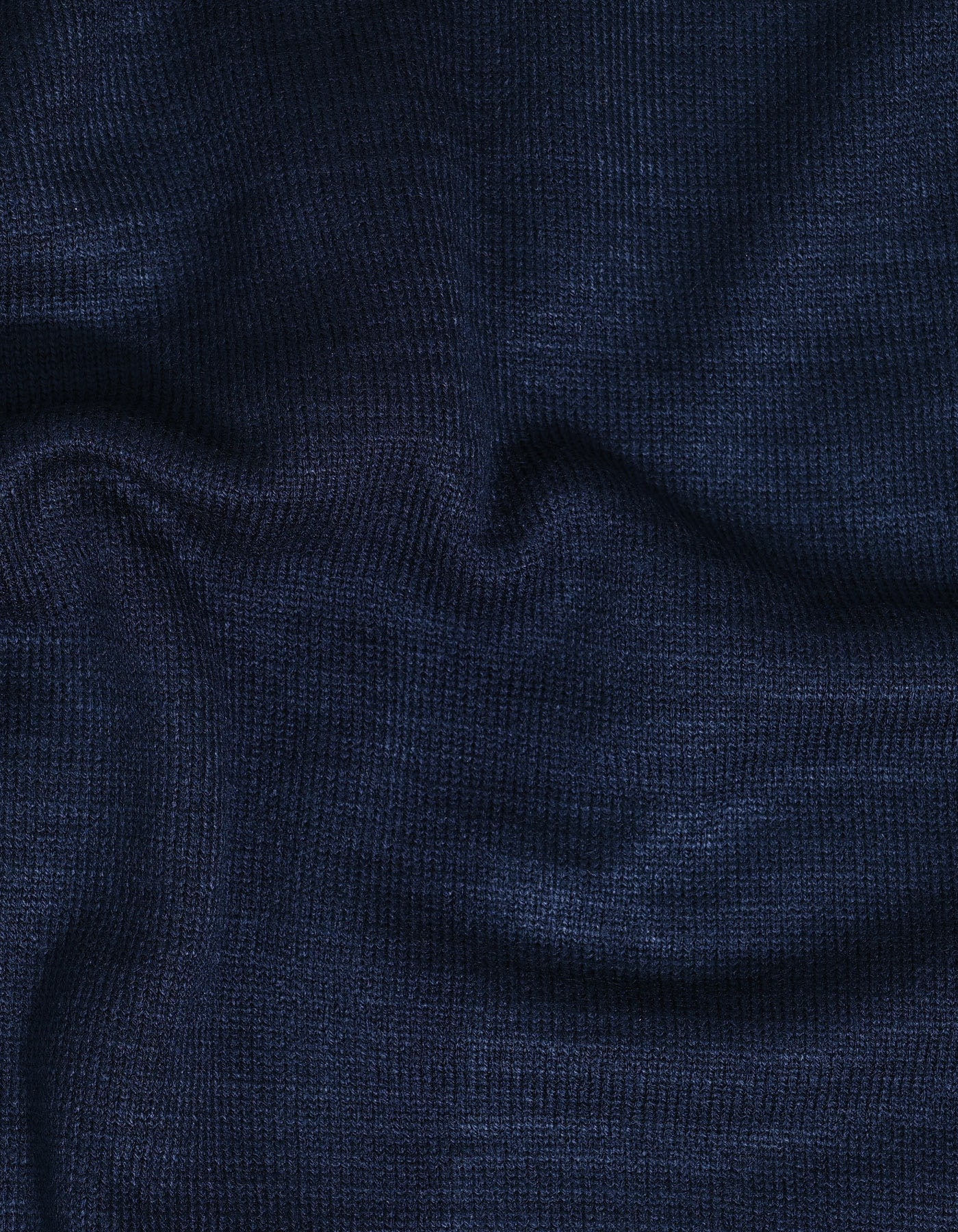 Navy Texture Full Zipper Sweater
