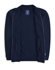 Navy Plain Full Zipper SFA2423-1-L